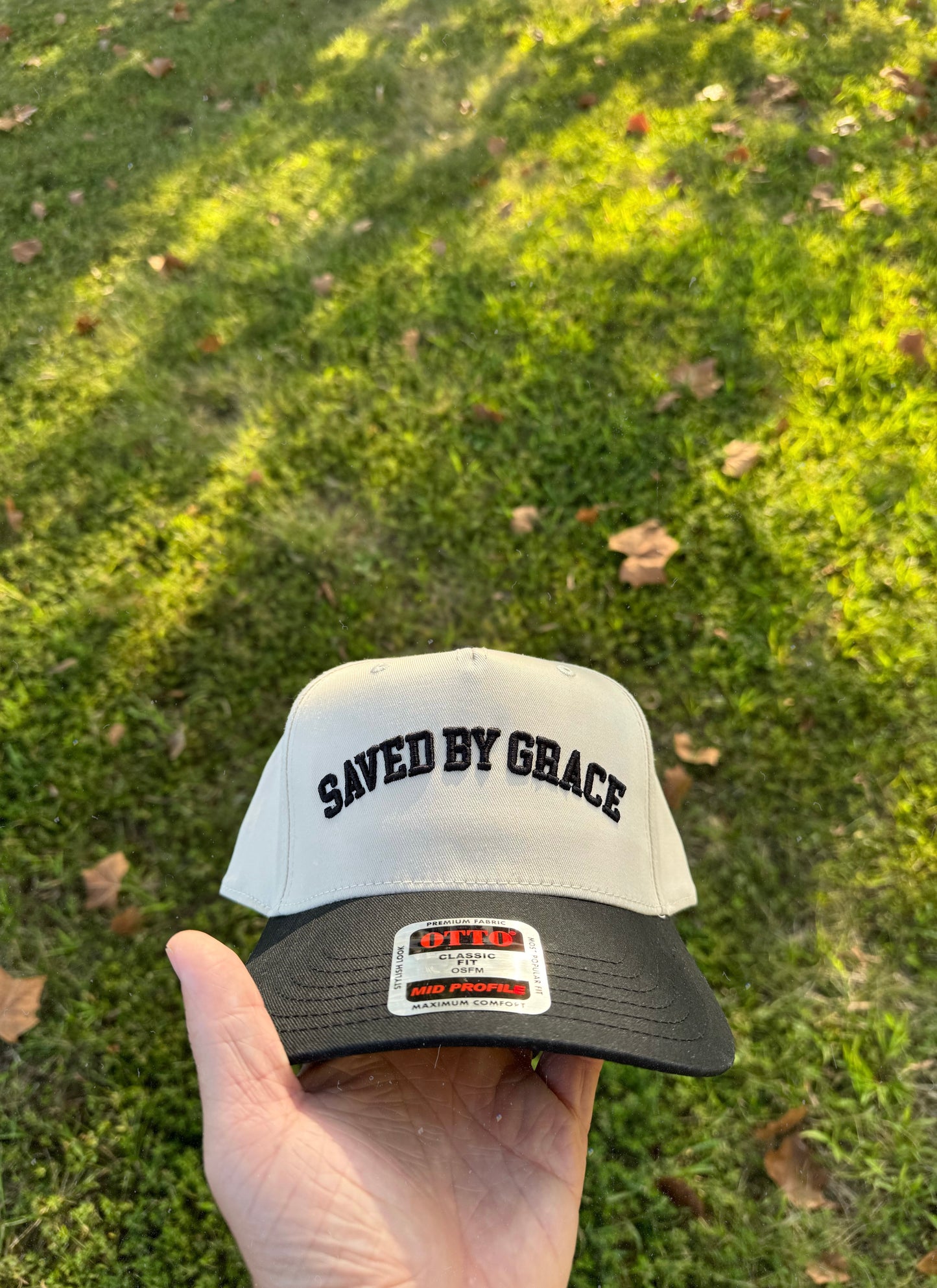 SAVED BY GRACE Classic Two-Tone Hat