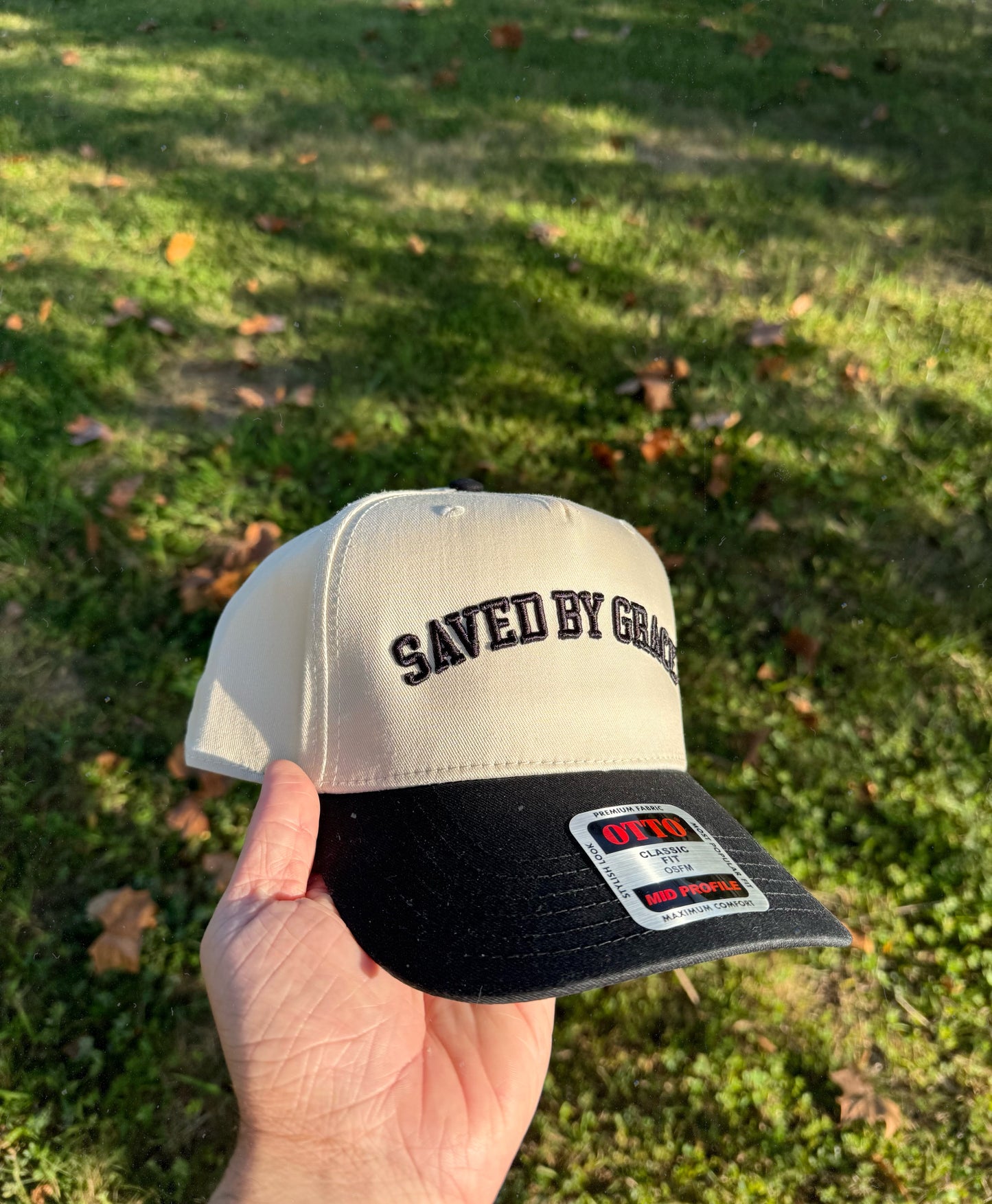 SAVED BY GRACE Classic Two-Tone Hat