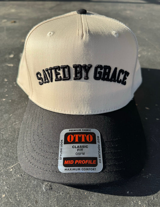 SAVED BY GRACE Classic Two-Tone Hat
