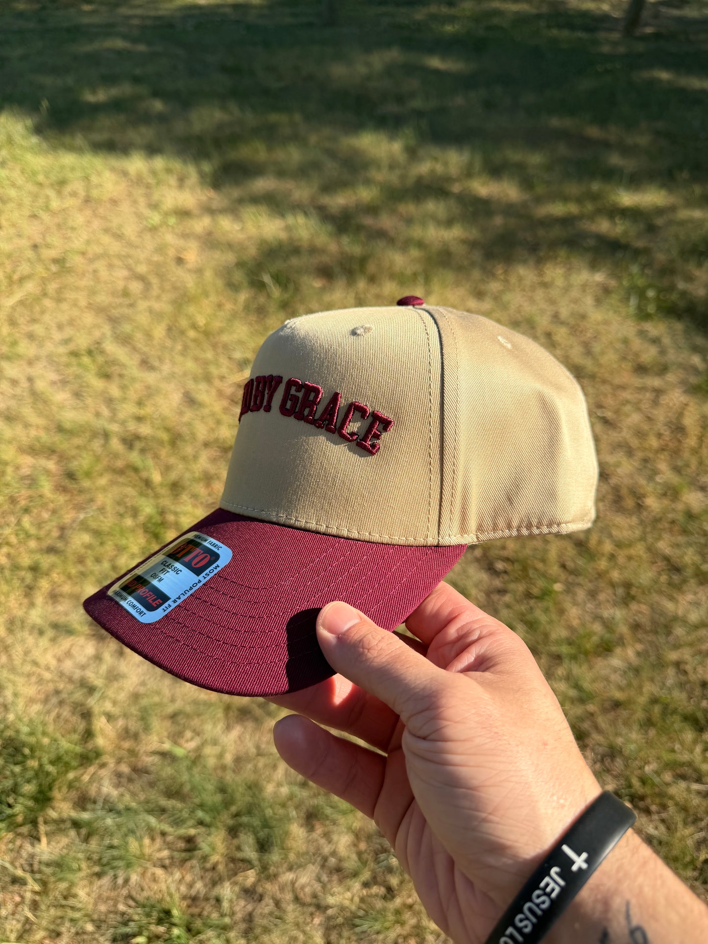 SAVED BY GRACE Classic Two-Tone Hat